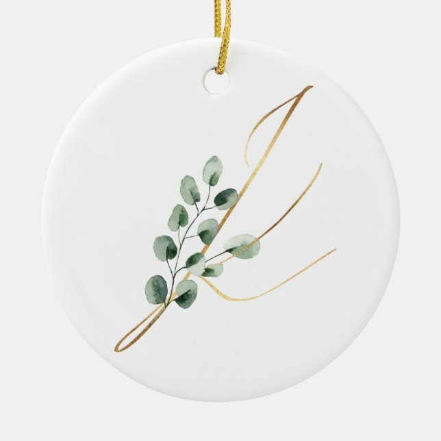 Winter helgdagars initialer ornament (Framsidan)