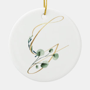 Winter helgdagars initialer ornament