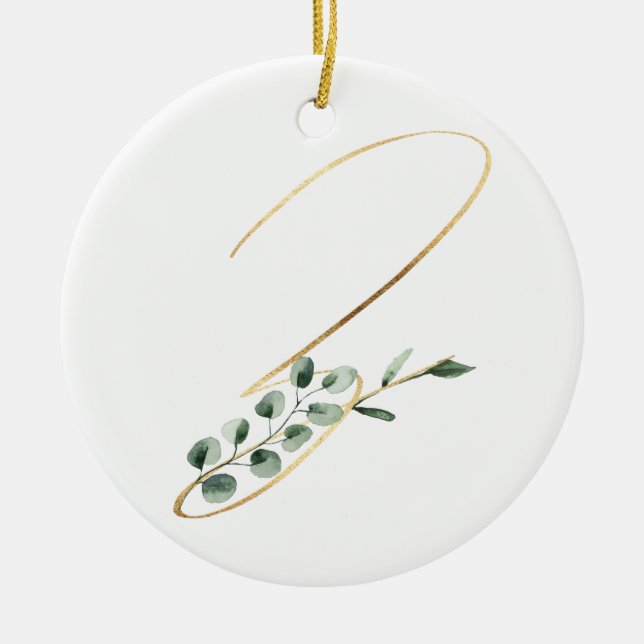 Winter helgdagars initialer ornament (Framsidan)