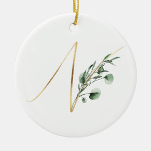 Winter helgdagars initialer ornament