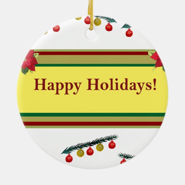 Winter Helgdagars Ornament (Baksidan)