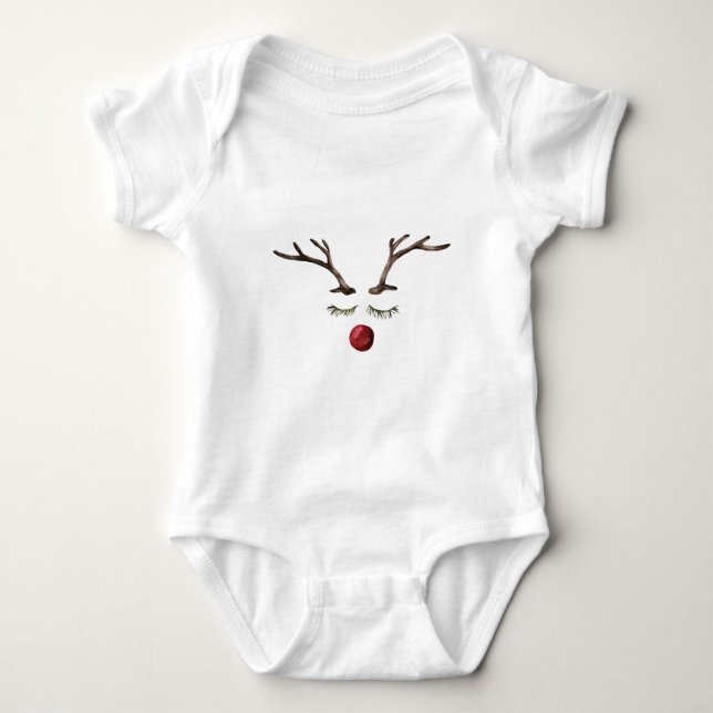 Winter helgdagars Rudolph T Shirt (Framsida)