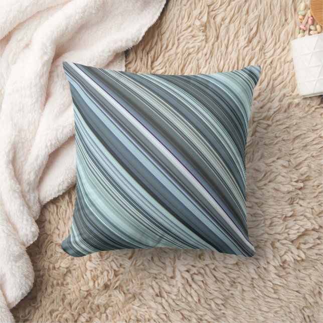 Winter Himmel Aqua Blue Rand och Play Kudde (Filt)