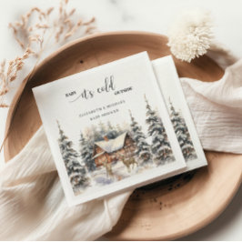 Winter Hjort Baby Det är Kallet utanför babyskabus Pappersservett