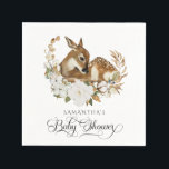 Winter Hjort Gender Neutral Baby Shower Pappersservett<br><div class="desc">Winter Hjort Gender Neutral Baby Shower</div>