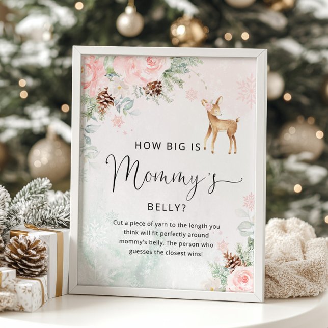 Winter hjort hur stort är mamma Blocky-spelet post Poster (Skapare uppladdad)