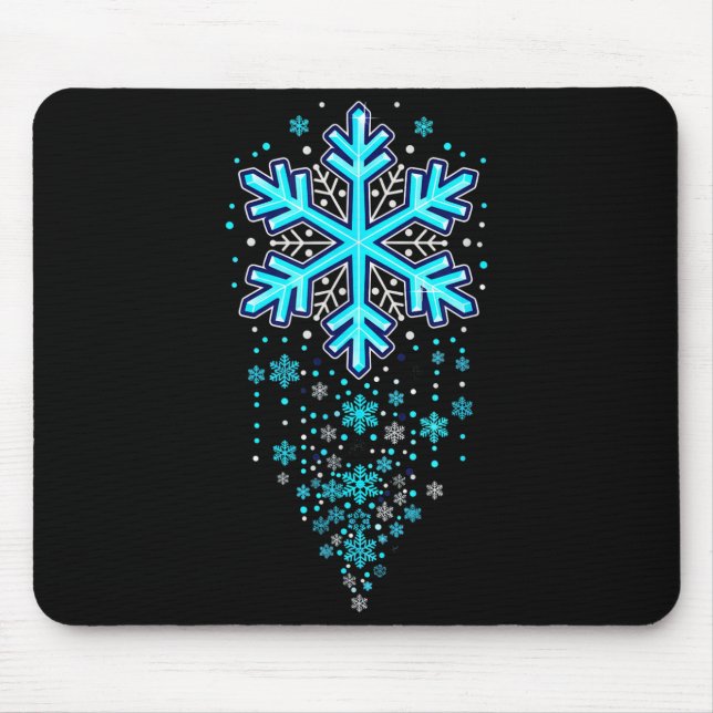 Winter Holiday Apparel - Blue Snowflake Cascade, I Musmatta (Framsidan)