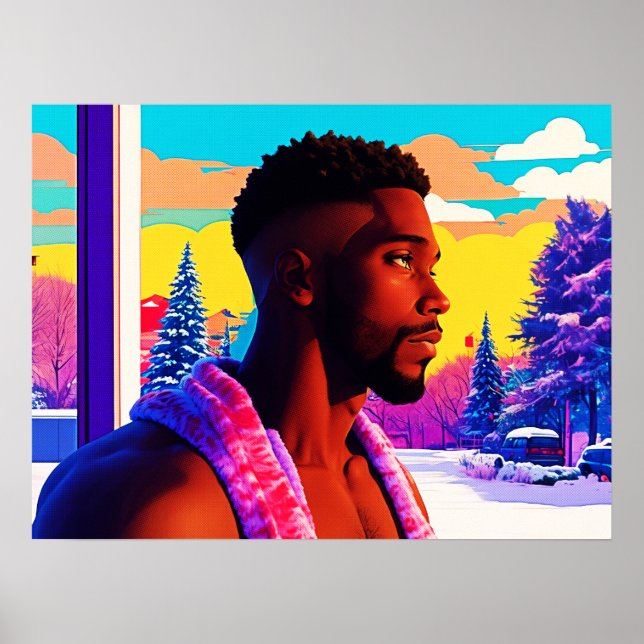 Winter Holiday Beefcake Hunk 2501 Poster (Framsidan)