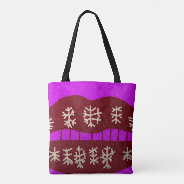 Winter Holiday Smile Tygkasse (Baksida)