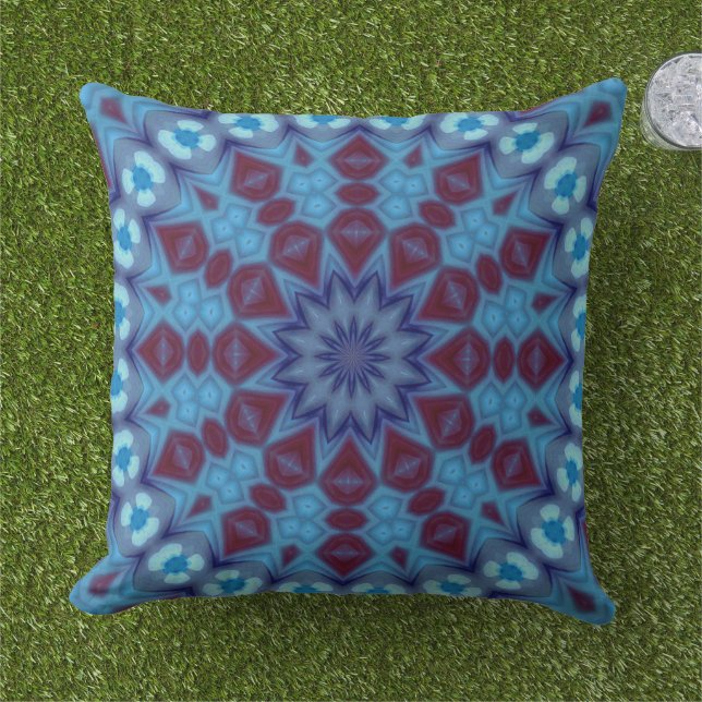 winter holiday Throw Pillow Kudde (Gräs)