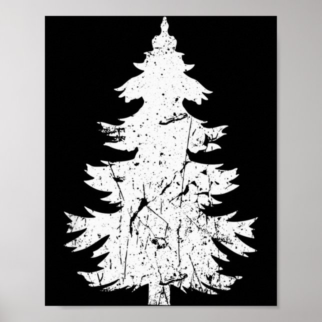 Winter Holidays Vintage Style Distressed Christmas Poster (Framsidan)