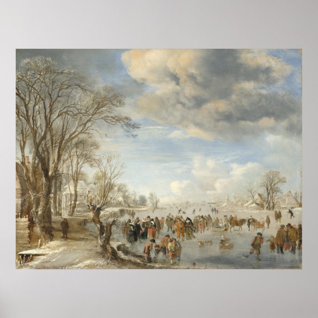 Winter Holland - Aert van der Neer Fine Art Poster (Framsidan)