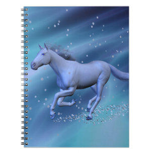 Winter Horse Anteckningsbok Med Spiral