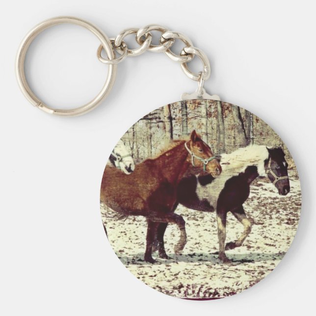 Winter Horses Nyckelring (Framsidan)