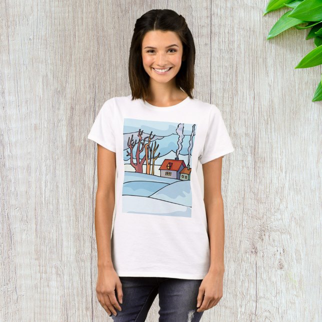 Winter House liggande T Shirt (Skapare uppladdad)
