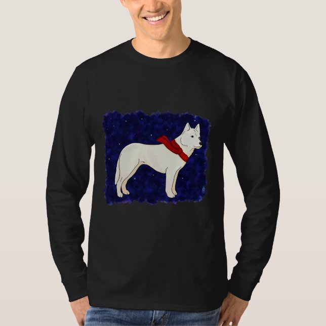 Winter Husky T Shirt (Framsida)