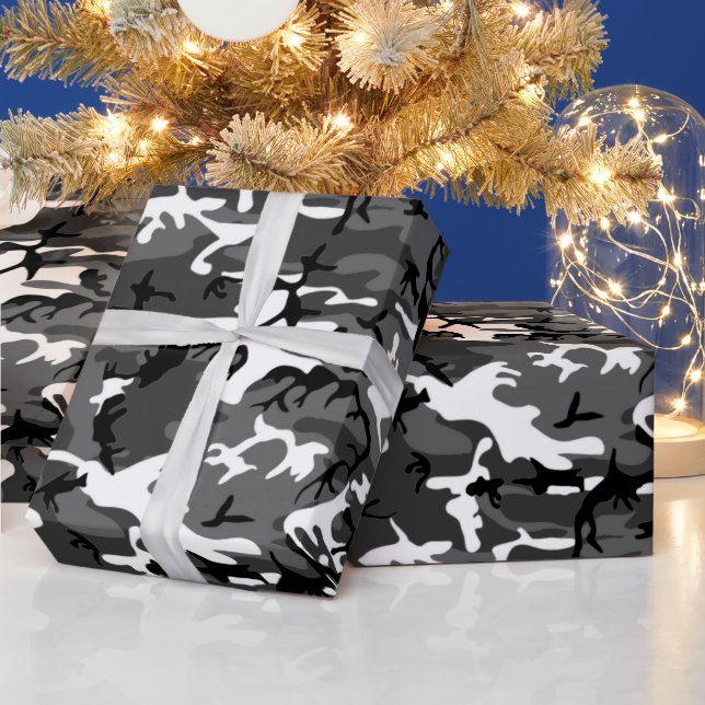 Winter Ice Camo Presentpapper (Helgdagar)