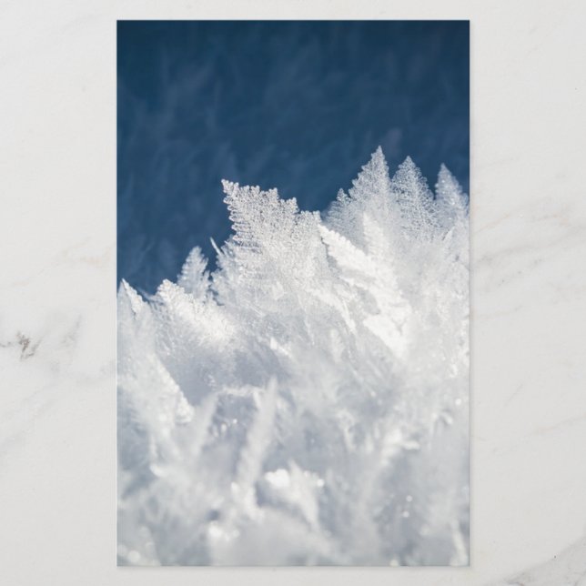 Winter Ice Crystals Brevpapper (Framsida)