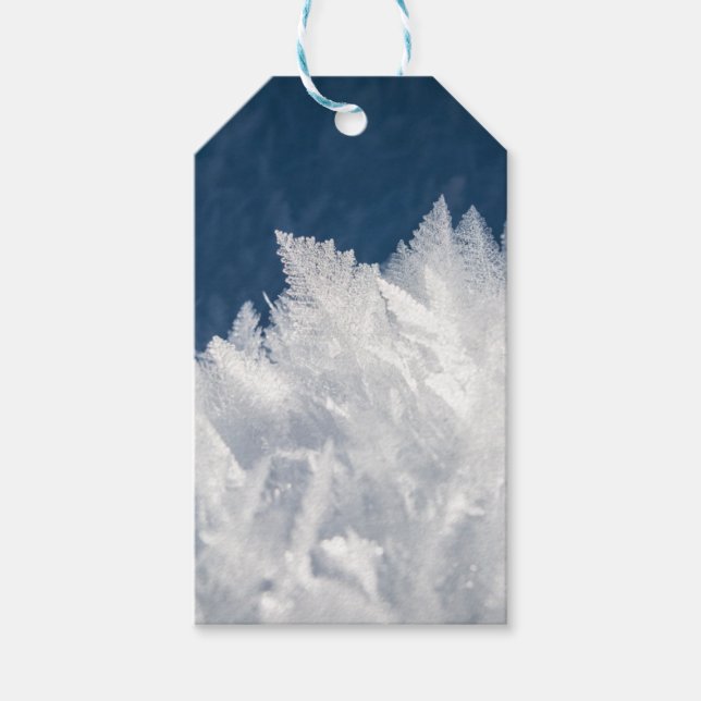 Winter Ice Crystals Presentetikett (Framsidan)