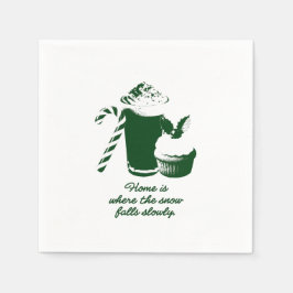 Winter illustration pappersservett