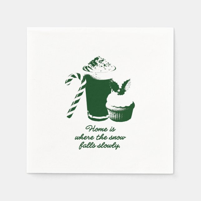 Winter illustration pappersservett (Framsidan)