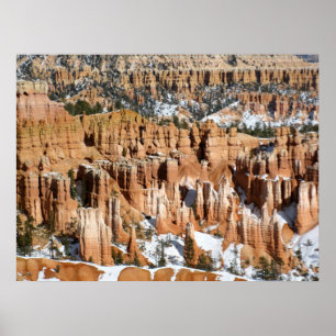 Winter in Bryce Canyon, Sunset Point, print Poster