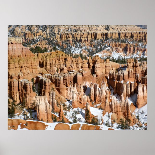 Winter in Bryce Canyon, Sunset Point, print Poster (Framsidan)