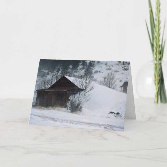 Winter in Eldora Colorado Kort (Framsida)