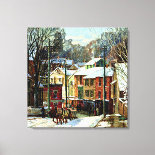 Winter in Gloucester, Massachusetts Canvastryck