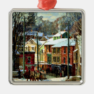 Winter in Gloucester, Massachusetts Julgransprydnad Metall