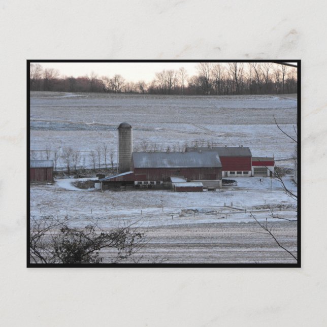 ~ Winter in Lancaster County ~ 12 Vykort (Framsida)