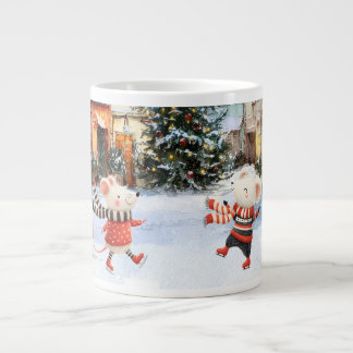 Winter in Mice Town Jumbo Mugg