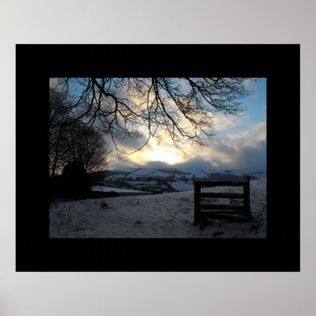 Winter in Mid Wales Poster (Framsidan)
