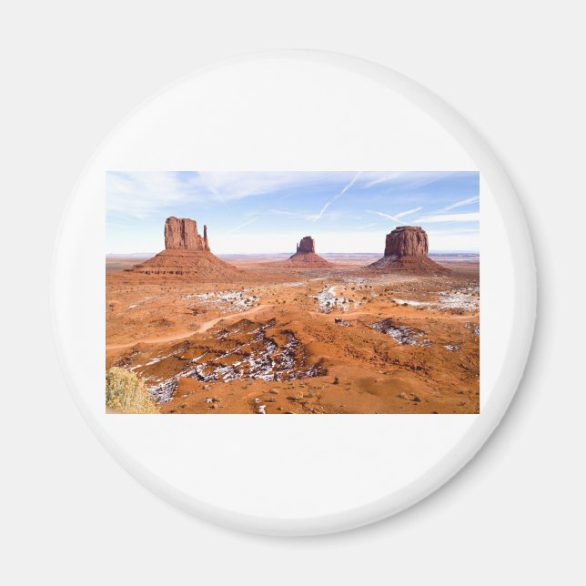Winter in Monument Valley Magnet (Framsidan)