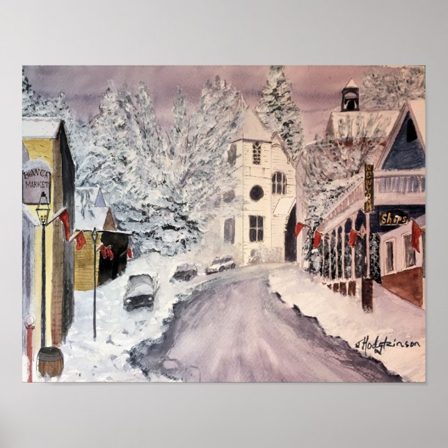 WINTER IN NEVADA CITY CA POSTER (Framsidan)
