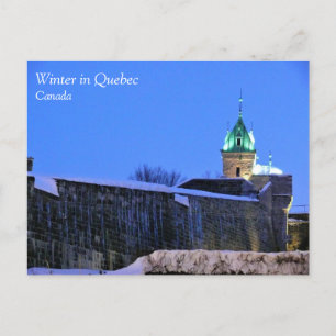 Winter in Quebec, Kanada Vykort