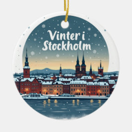 Winter in Stockholm Christmas Ornament