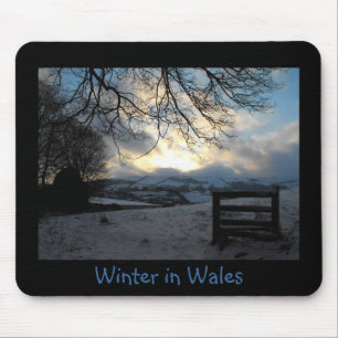 Winter in Wales fotomousemat Musmatta