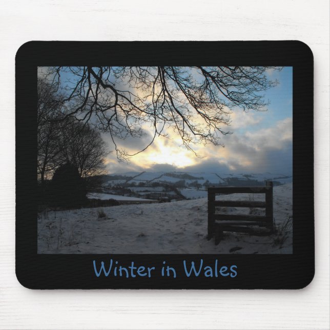 Winter in Wales fotomousemat Musmatta (Framsidan)
