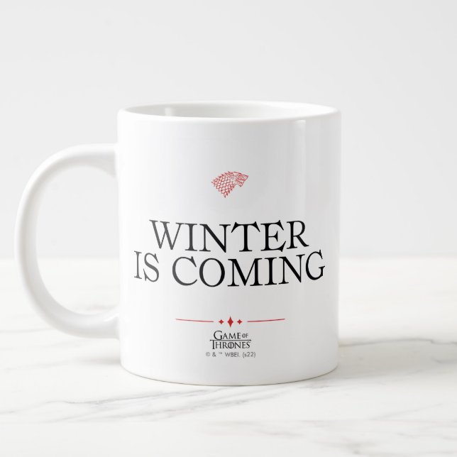 Winter Is Coming Jumbo Mugg (Vänster)