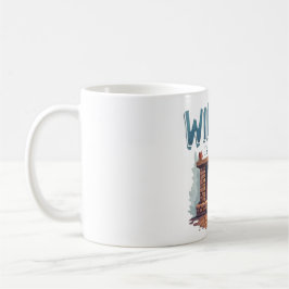 Winter Is Here Fireplace Mug – Cozy Fire Design Kaffemugg