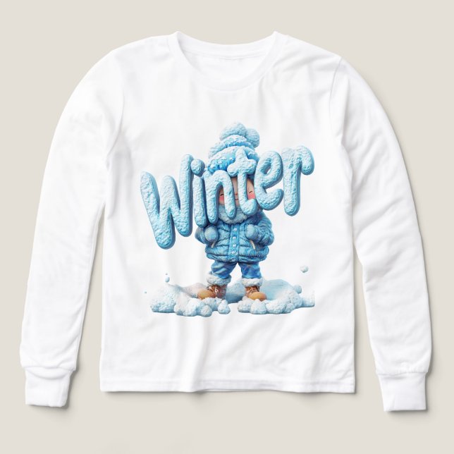 winter jersey for kids t shirt (Design framsida)