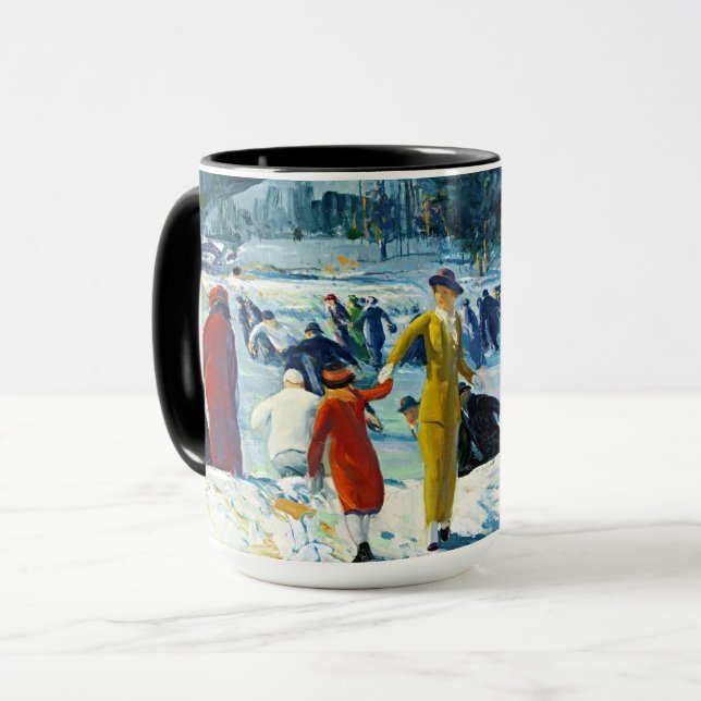 Winter Joy – Bellows Ice Skating Mug Mugg (Framsida vänster)