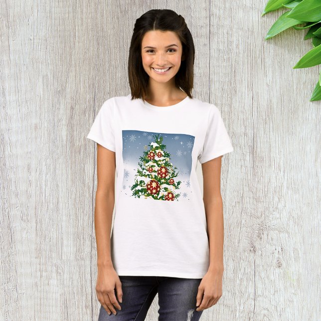 Winter Julgran Womens T-Shirt (Skapare uppladdad)
