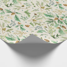 Winter Juniper Gräs Gift Wrap på Benvita