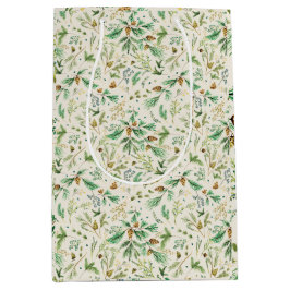 Winter Juniper Gräs om Benvit gift Bag