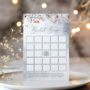 Winter Kärlek i snö möhippa bingo-spel