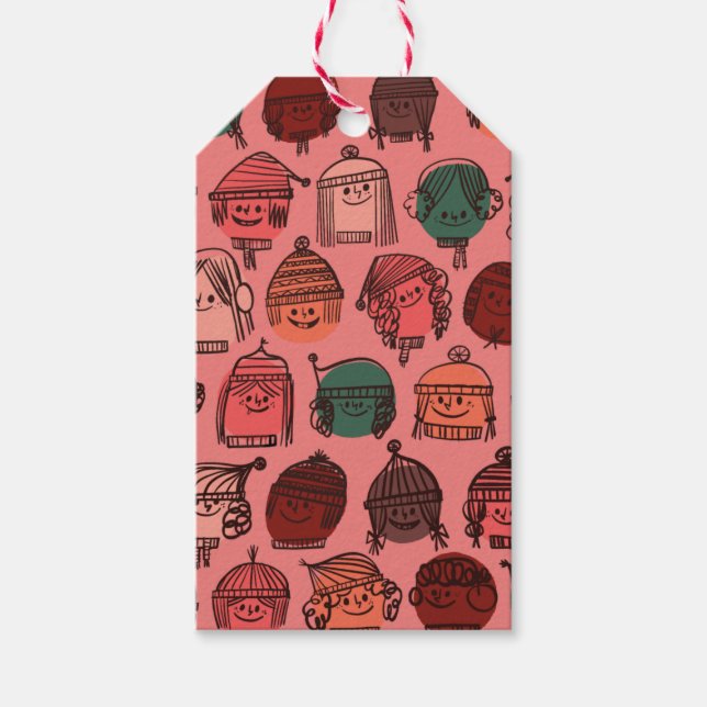 Winter Kids Gift-Märkre Presentetikett (Framsidan)