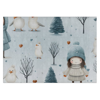 Winter Kids Playing