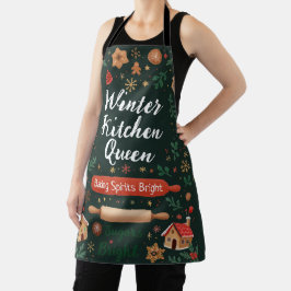 Winter Kitchen Queen Helgdag Baking Apron